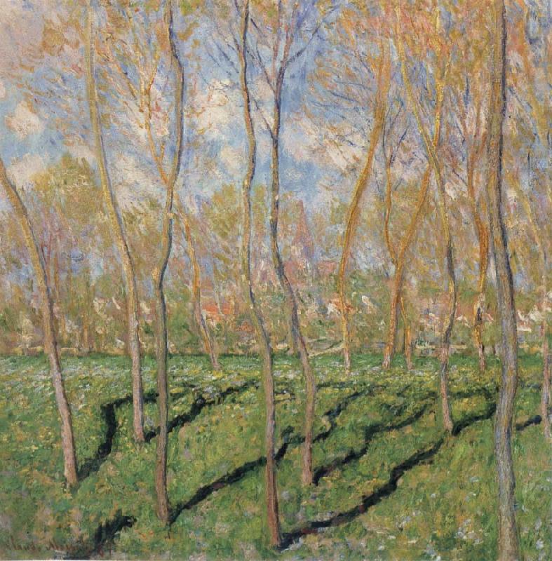 Trees in Winter,View of Bennecourt, Claude Monet